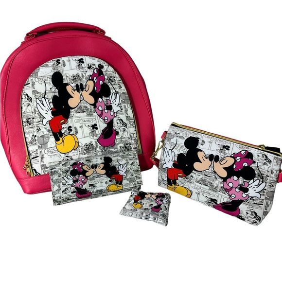 NWOT Mickey & Minnie Mouse Backpack Cross Body Bag /Wallet Sets main image 9